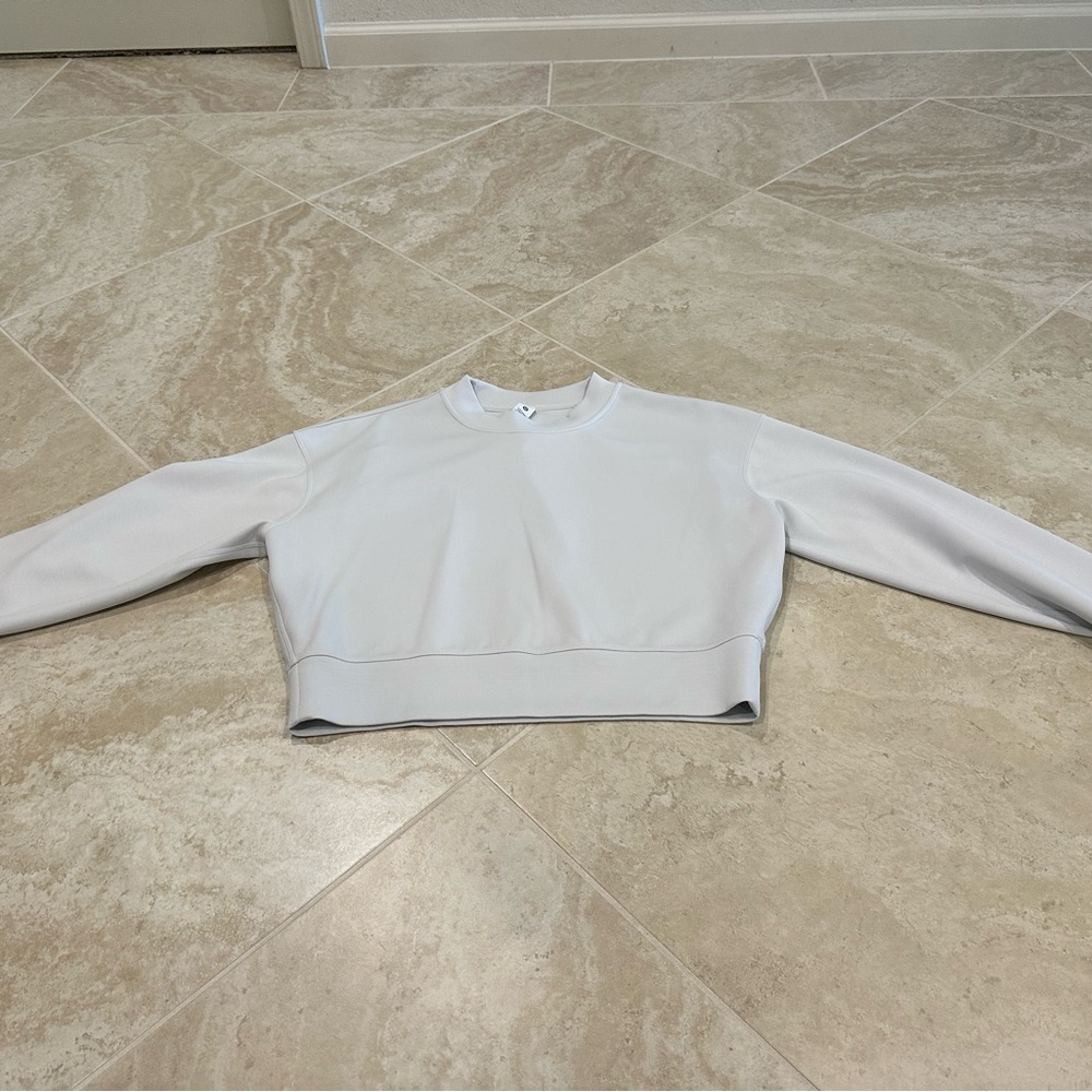 lululemon athletica Crewneck Top in Light Gray